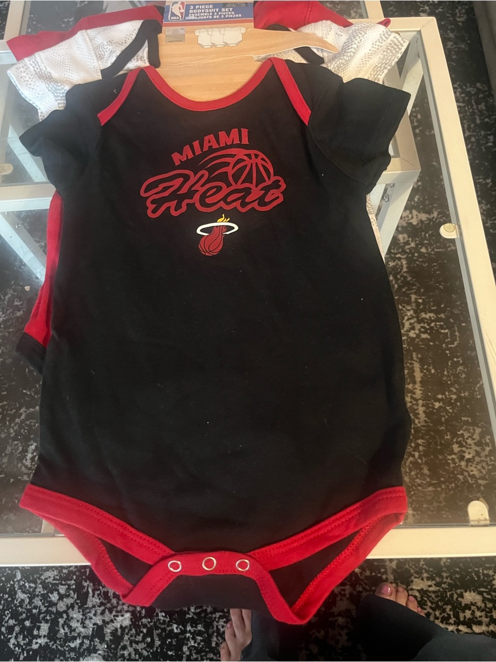 Toddler Bodysuit Set Miami Heat